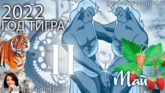 гороскоп на май 2022 года Близнецы
